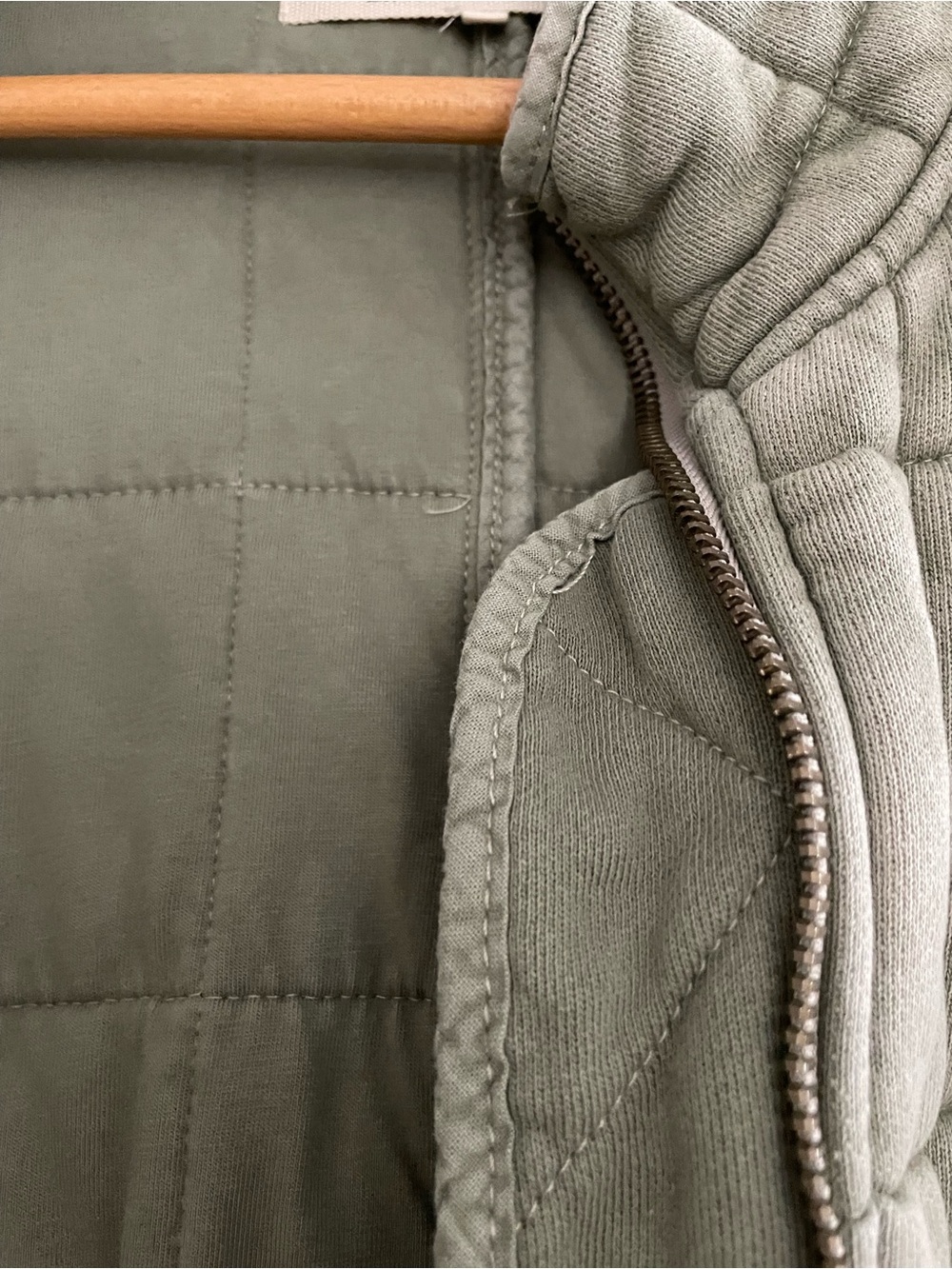 Free People Dolman Quilted Knit Jacket in Moss - Picture 12 of 16